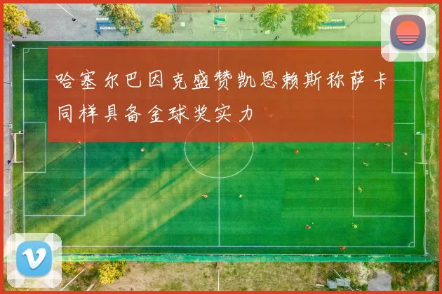 哈塞尔巴因克盛赞凯恩赖斯称萨卡同样具备金球奖实力
